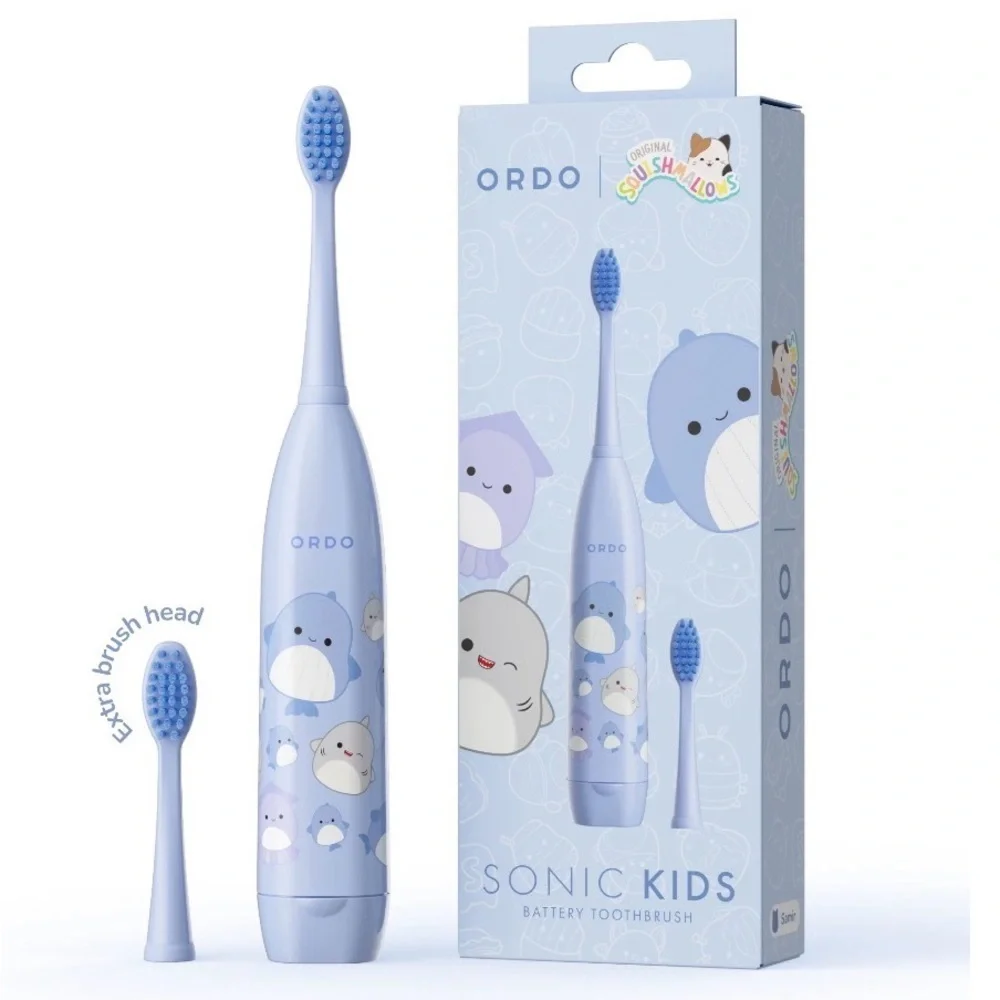 Ordo Kids Battery Sonic Toothbrush - Squishmallows Samir - Blue